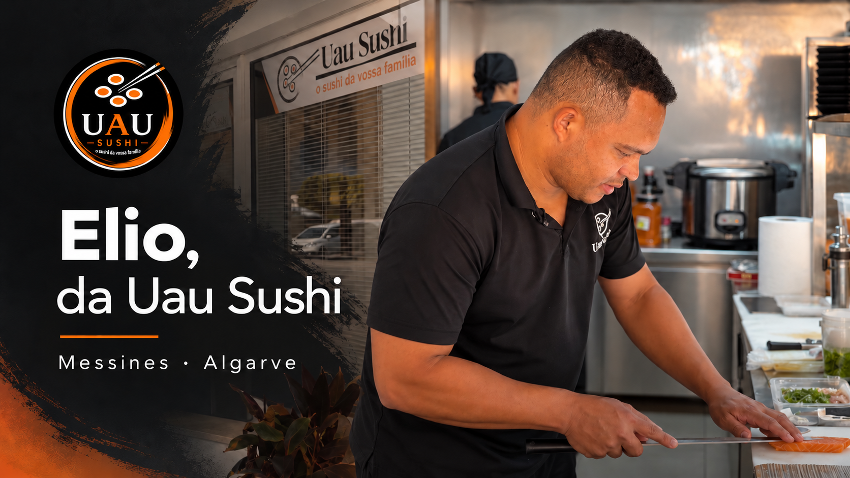 Elio no vídeo da Uau Sushi